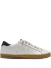 P448 John Perforated Leather Sneakers In White