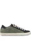 P448 John Perforated Suede Sneakers In Green