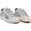 P448 John Sneaker In Linen/silver