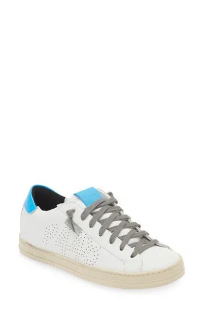 P448 John Sneaker In White/blue