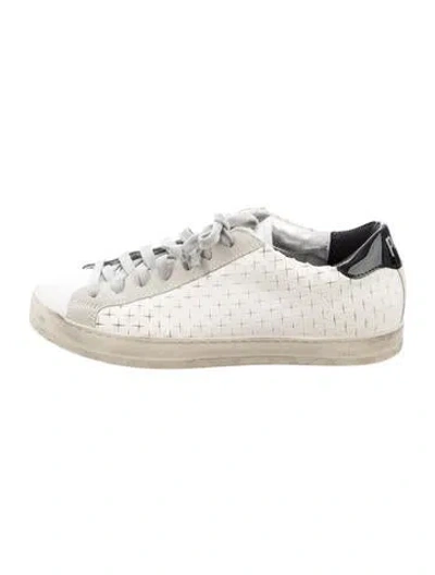 Pre-owned P448 Leather Patterned Sneakers In Neutrals
