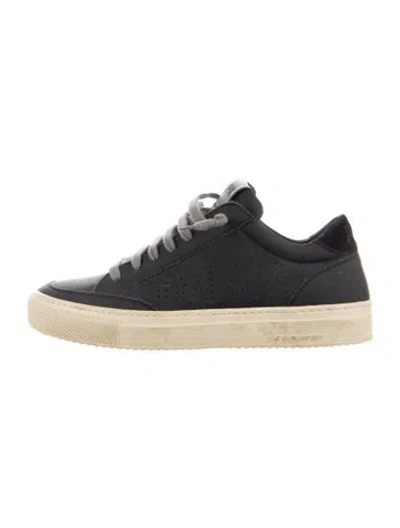 Pre-owned P448 Leather Sneakers In Black