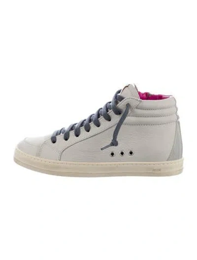 Pre-owned P448 Leather Sneakers In Gray