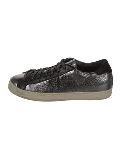 Pre-owned P448 Leather Sneakers In Gray