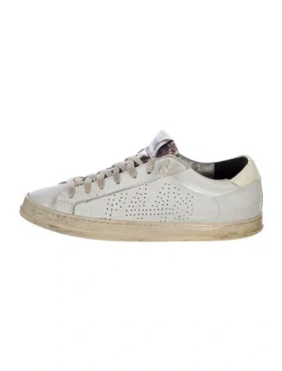 Pre-owned P448 Leather Sneakers In Neutral
