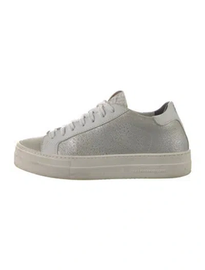 Pre-owned P448 Leather Sneakers In Neutral