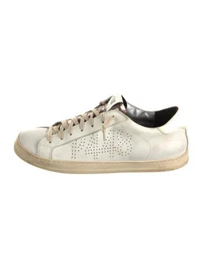 Pre-owned P448 Leather Sneakers In Neutral