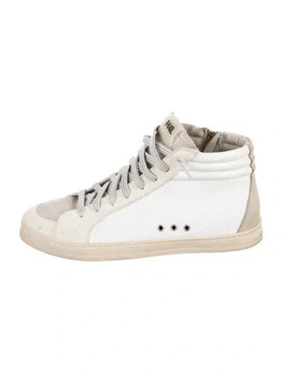 Pre-owned P448 Leather Sneakers In Neutrals