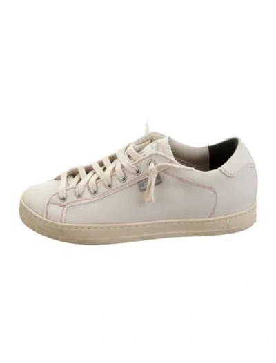Pre-owned P448 Leather Sneakers In Neutrals