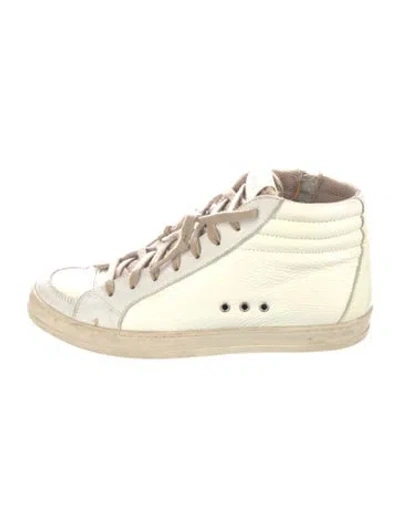 Pre-owned P448 Leather Sneakers In Neutrals