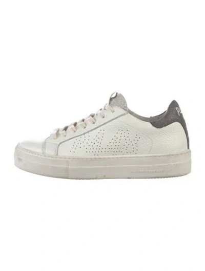 Pre-owned P448 Leather Sneakers In Neutrals