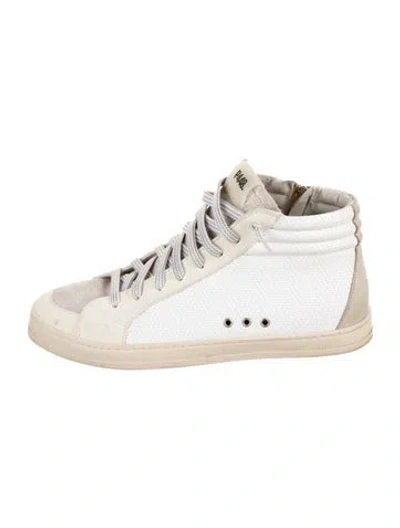 Pre-owned P448 Leather Sneakers In Neutrals