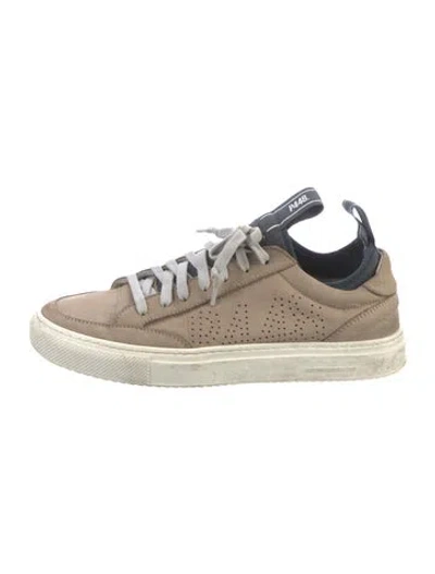Pre-owned P448 Leather Sneakers In Neutrals