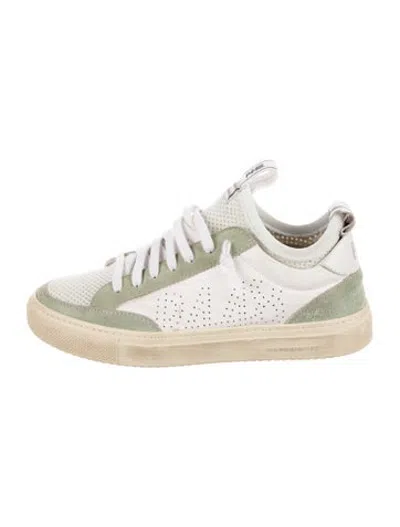 Pre-owned P448 Leather Sneakers In Neutrals