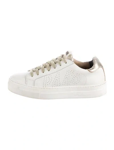 Pre-owned P448 Leather Sneakers In White