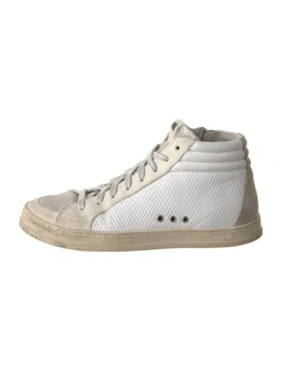 Pre-owned P448 Leather Sneakers In White