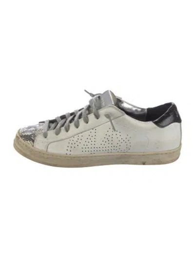 Pre-owned P448 Leather Sneakers In White