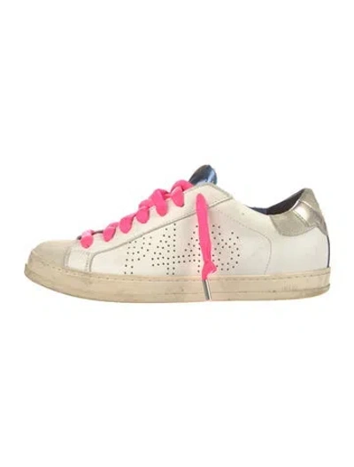 Pre-owned P448 Leather Sneakers In White