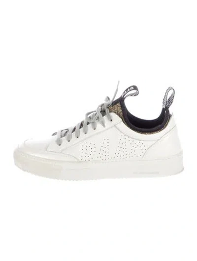 Pre-owned P448 Leather Sneakers In White