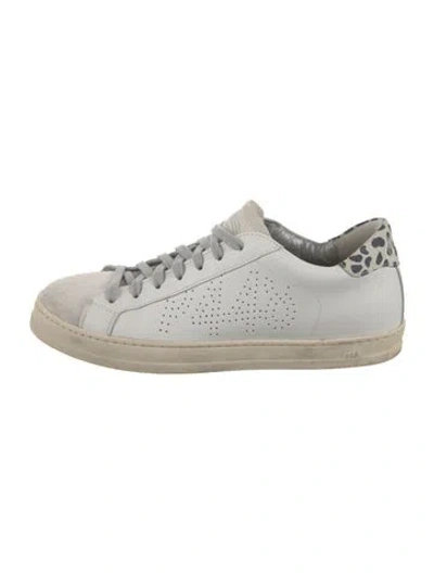 Pre-owned P448 Leather Sneakers In White