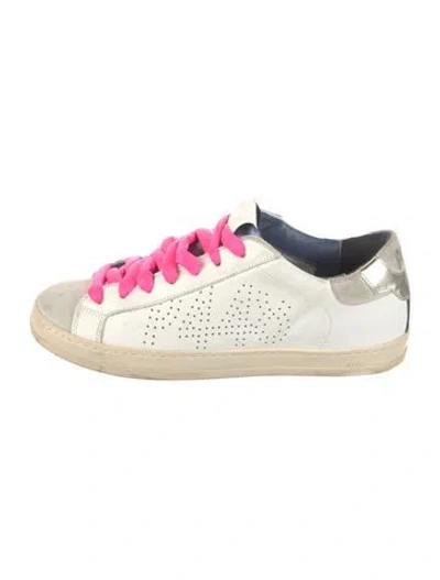 Pre-owned P448 Leather Sneakers In White