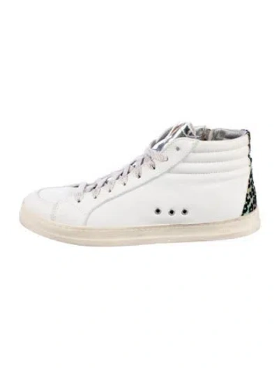 Pre-owned P448 Leather Sneakers In White