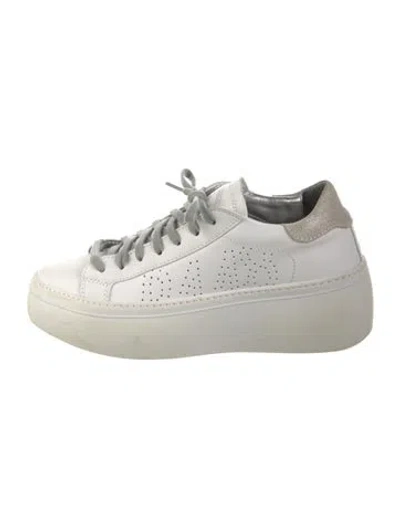 Pre-owned P448 Leather Sneakers In White