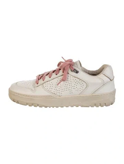 Pre-owned P448 Leather Sneakers In White