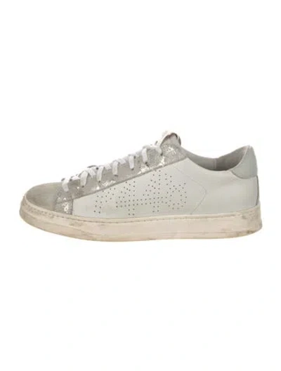 Pre-owned P448 Leather Sneakers In White