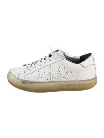 Pre-owned P448 Leather Sneakers In White