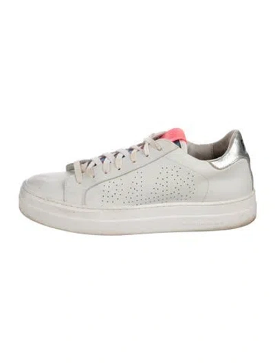 Pre-owned P448 Leather Sneakers In White