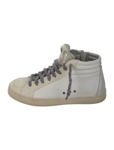 Pre-owned P448 Leather Sneakers In White