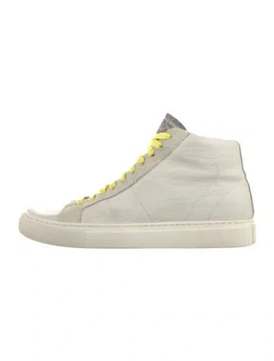 Pre-owned P448 Leather Sneakers In White