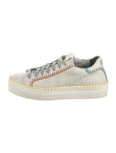 Pre-owned P448 Leather Sneakers In White
