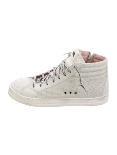 Pre-owned P448 Leather Sneakers In White