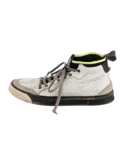 Pre-owned P448 Leather Sneakers In White