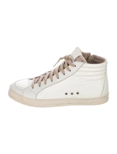 Pre-owned P448 Leather Sneakers In White