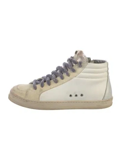 Pre-owned P448 Leather Sneakers In White