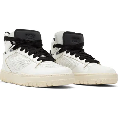 P448 Marvin Mid Top Sneaker In White