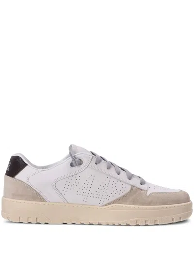 P448 Mason Panelled Perforated Sneakers In Neutrals