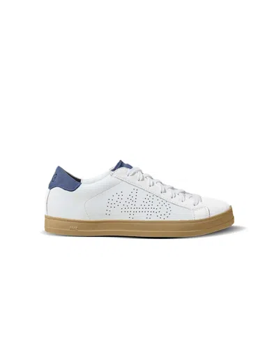 P448 Men's John Leather Sneakers In White