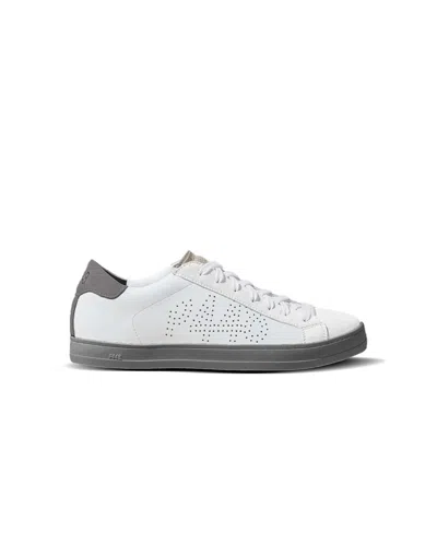 P448 Men's John Leather Sneakers In White