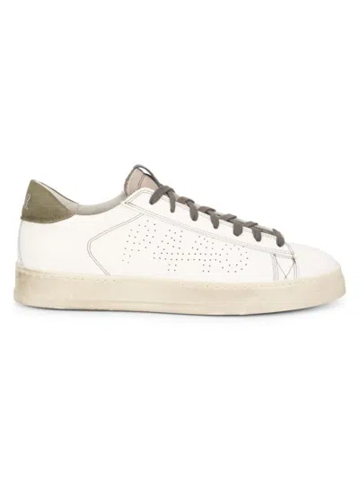 P448 Men's Leather Low-top Sneakers In Green