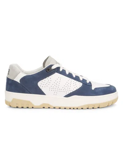 P448 Men's Skate Suede Trim Perforated Leather Low-top Sneakers
