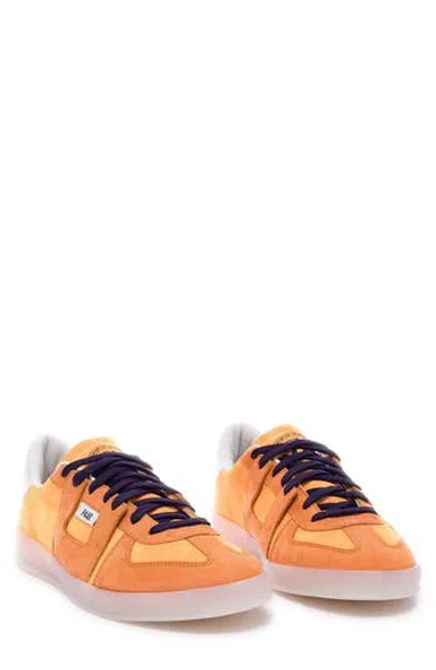 P448 Monza Low Top Sneaker In Orange-fluo