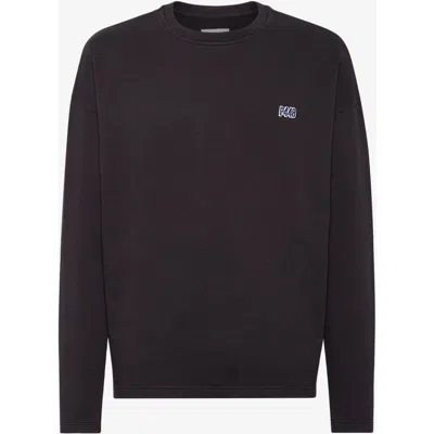 P448 Organic Cotton Pullover Sweatshirt In Black