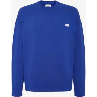 P448 Organic Cotton Pullover Sweatshirt In Blue