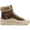 P448 Rail Teddy Boot Sneaker In Brown