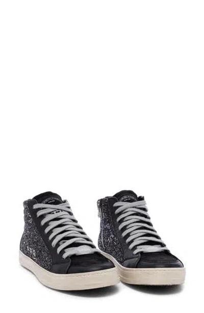 P448 Skate High Top Sneaker In Black