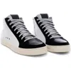 P448 Skate High Top Sneaker In Black/grey/yellow